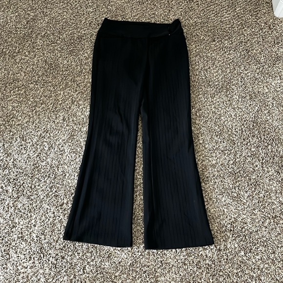 Black Striped Work Pants - Picture 2 of 3